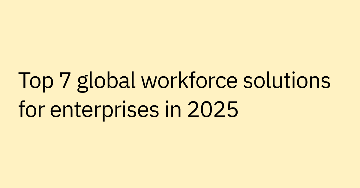 global workforce solutions enterprise tools
