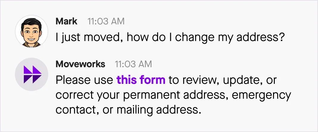 submit personal information change requests