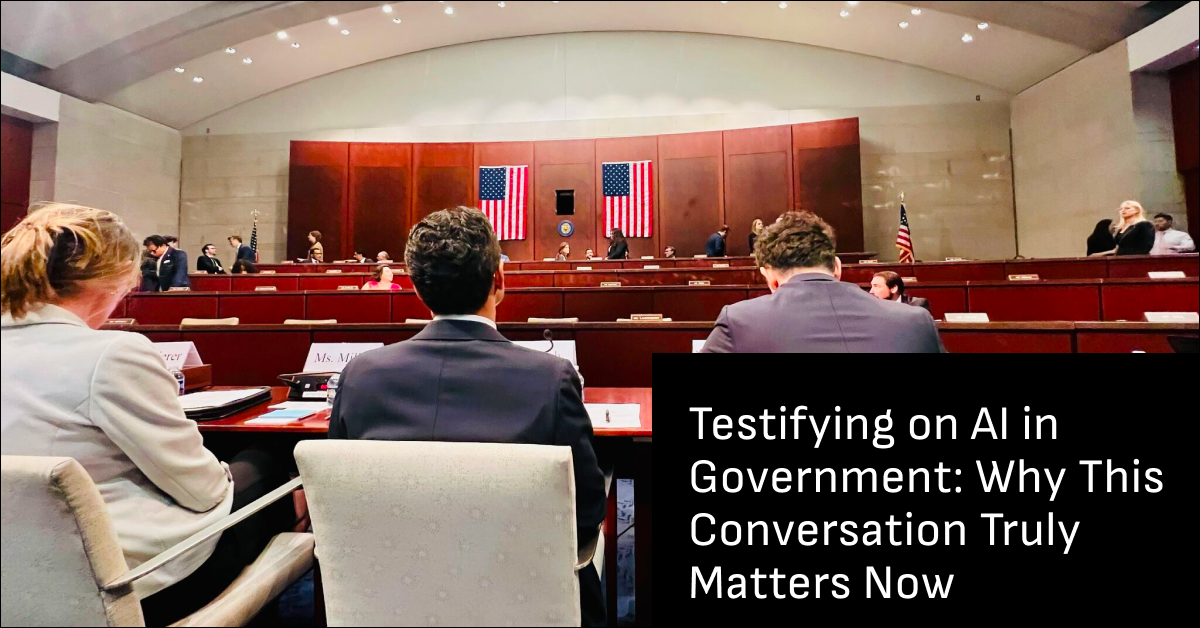 Testifying on AI in Government