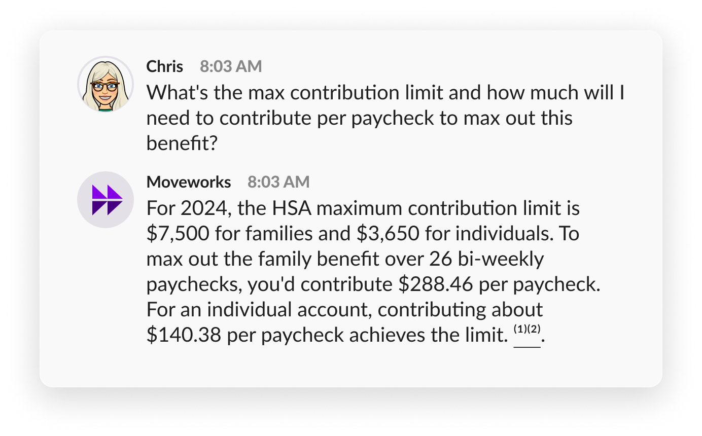 Brief Me can perform calculations and compare data across multiple documents.