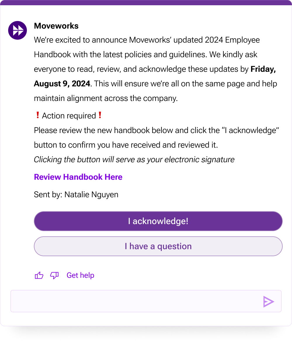 moveworks-copilot-sending-company-policy-update