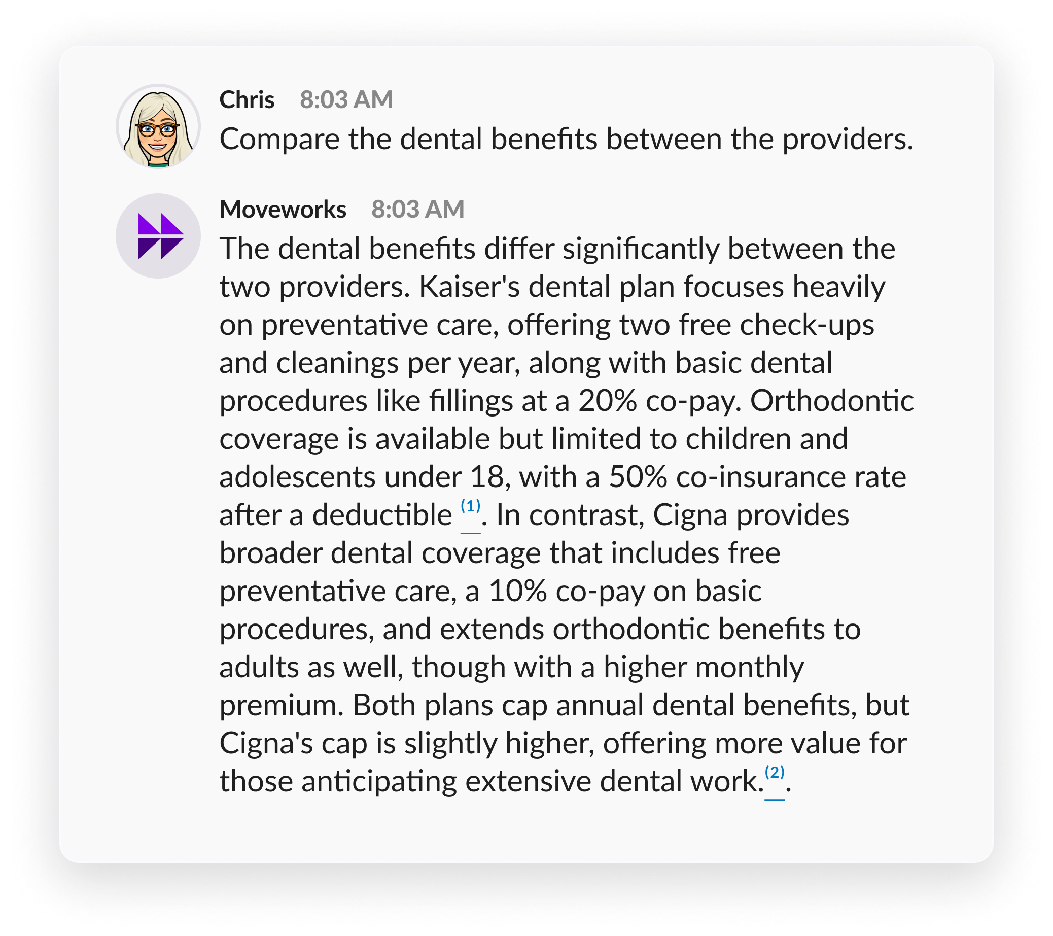 Compare and contrast information across documents.